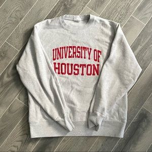 EUC Champions Reverse Weave University of Houston Sweatshirt Crewneck Large